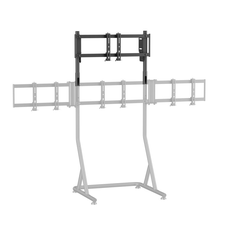 VDD - Extension pour support d'écran de simulation de course - Support d'écran supplémentaire - Noir