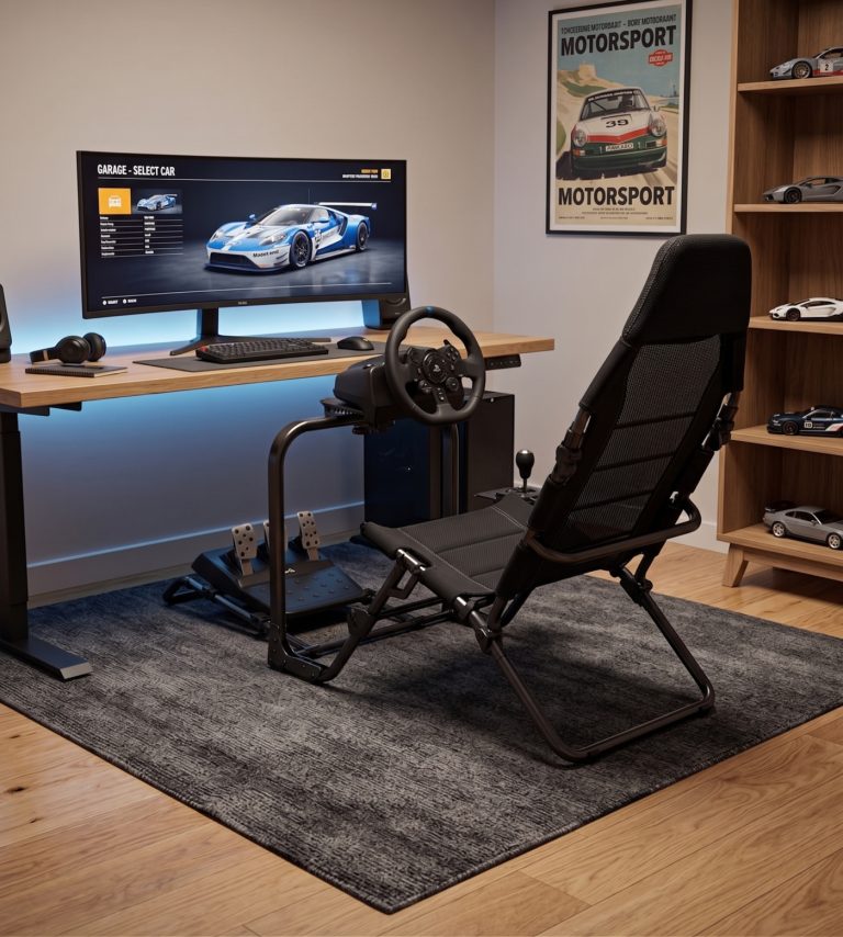 VDD Gaming - Cockpit de simulation de course pliable - Sim-racer - Cockpit de course - Pliable - image alternative