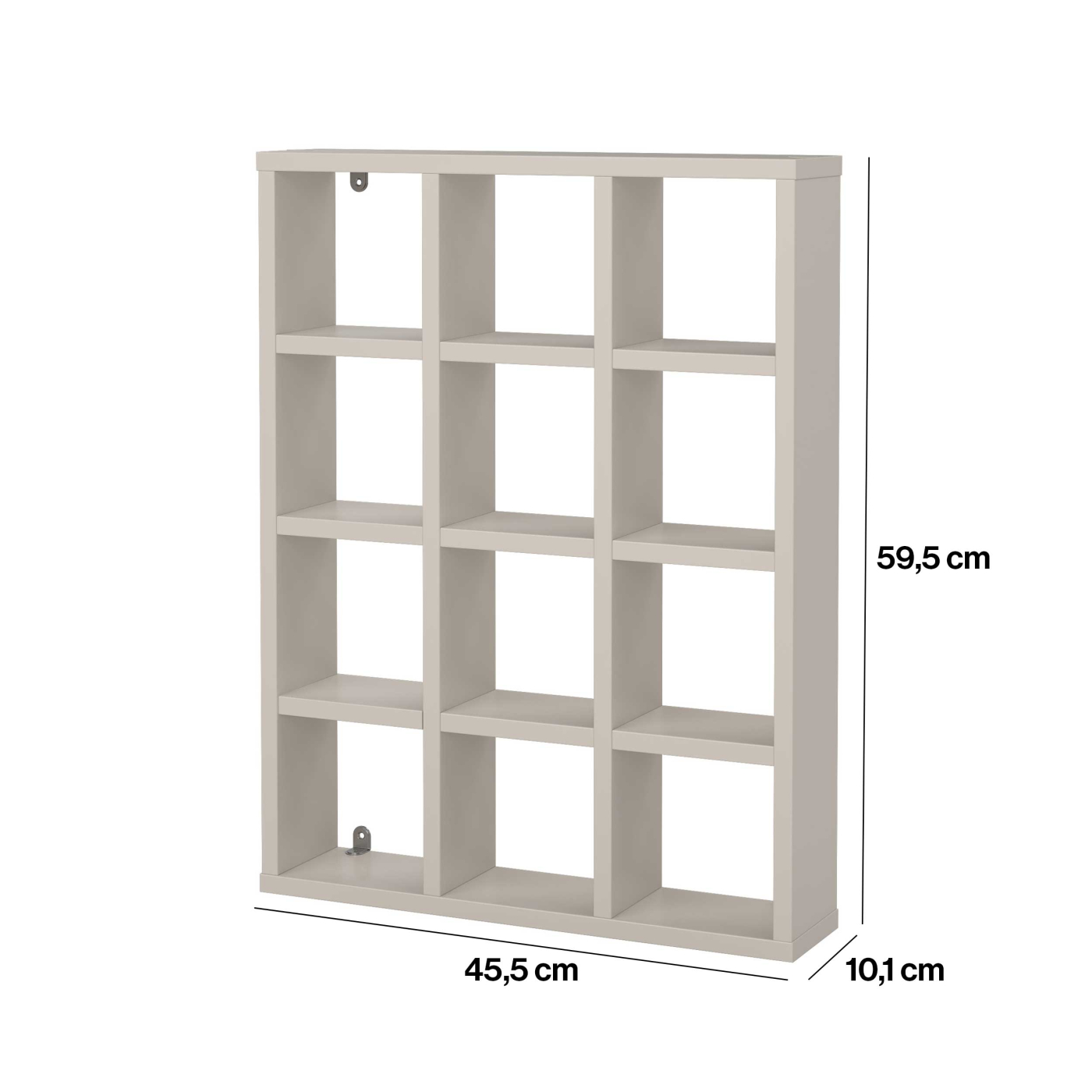 VDD - Armoire murale à 12 compartiments - Cashmere - Qualité danoise - 45,5 x 10,1 x 59,5 cm - VDD World FR VDD - Armoire murale à 12 compartiments - Cashmere - Qualité danoise - 45,5 x 10,1 x 59,5 cm - VDD World FR